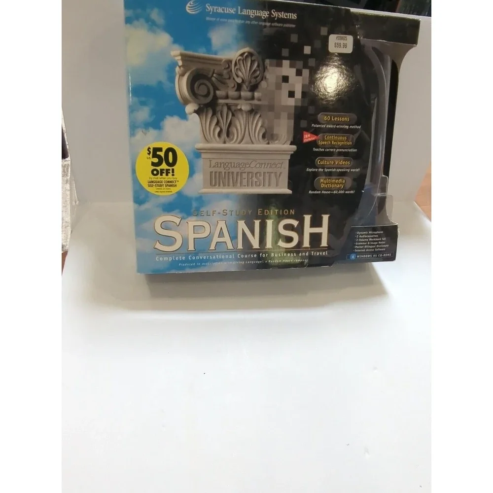 Spanish Self-study Edition Syracuse Language Systems with microphone